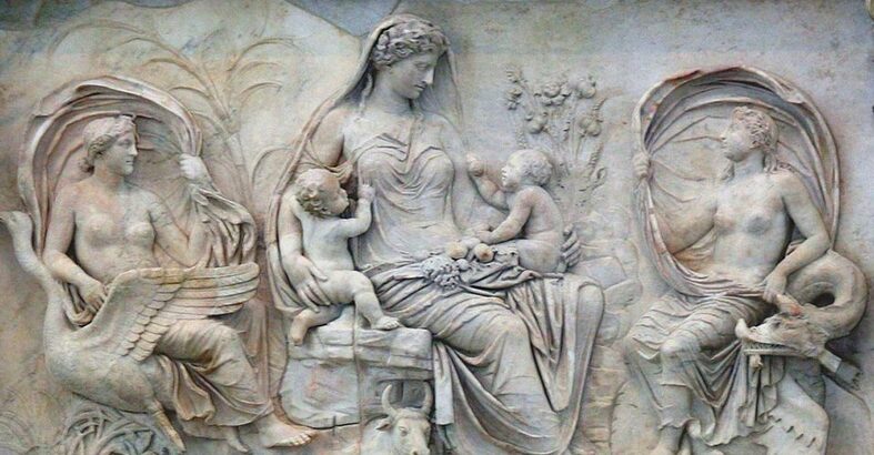 Gaia（蓋亞）是希臘神話中的大地之神，是眾神之母，亦是希臘神話中最早出現的神，是世界的開端，而所有天神都是她的子孫後代。蓋亞在西方的地位有點近似東方的女媧，不同的是女媧創造了人類，而蓋亞則創造了眾神。(Photo from commonera.com)