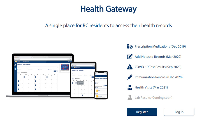 Health Gateway 專為 BC 省民而設的一站式免費電子個人健康紀錄平台 
