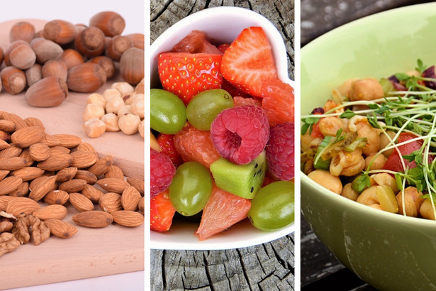 生堅果、水果和鷹嘴豆是對心臟有益的零食。(Photo by Pixabay)