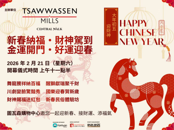 Tsawwassen Mills New Year promo