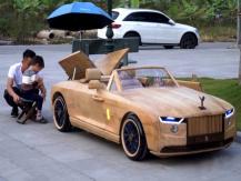 Mini Rolls-Royce 木工匠人造出木製版微型勞斯萊斯1746068553