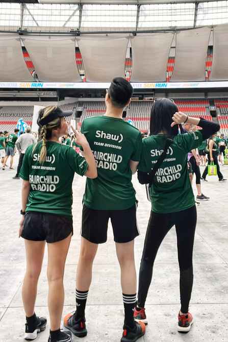 Vancouver Sun Run Team Fairchild Radio