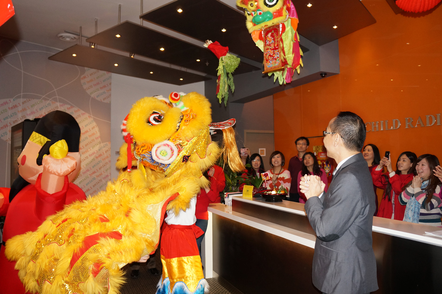 CNY Lion Dance 大年初一雙獅採青4638
