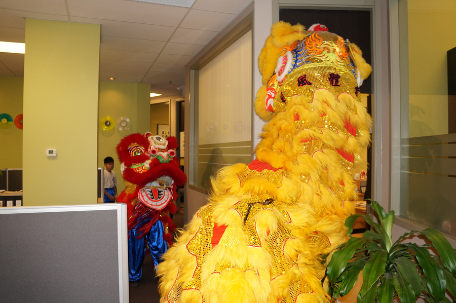 CNY Lion Dance 大年初一雙獅採青