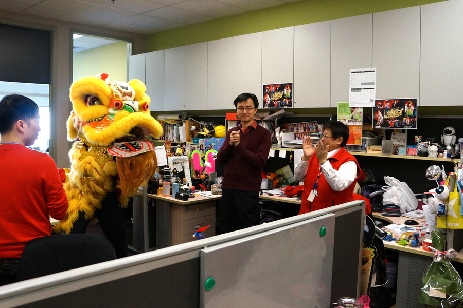 CNY Lion Dance 大年初一雙獅採青