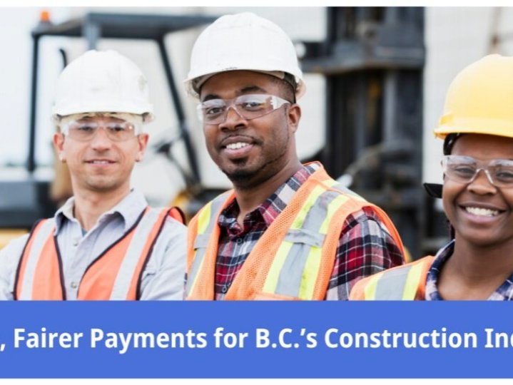 BC省府推出新例確保建造業承建商、分包商及工人獲得準時報酬